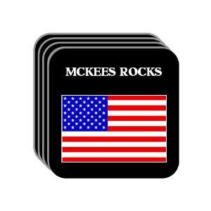  US Flag   McKees Rocks, Pennsylvania (PA) Set of 4 Mini 