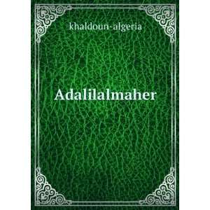  Adalilalmaher khaldoun algeria Books