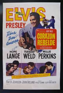 WILD IN THE COUNTRY SPANISH MOVIE POSTER ELVIS PRESLEY  