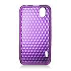 BABY PURPLE SILICONE SKIN CASE COVER 4 LG DARE PHONE SP  