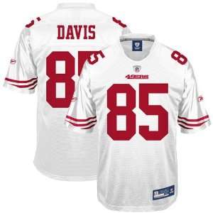 Vernon Davis White NFL Stitched Name & Number San Francisco 49ers 