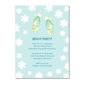  Birthday Party Invitations   Flip Flops By Picturebook 