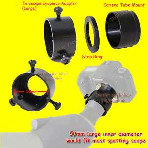  Spotting Scope Tube Mount Adapter for Canon A570 A590 is Digiscope