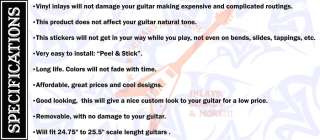   getting stickers for guitar fretboard (inlays) and for guitar body