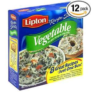 Lipton Recipe Secrets, Vegetable Soup & Dip Mix, 1.8 Ounce Boxes (Pack 