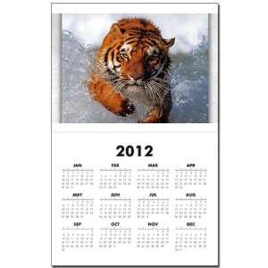  Calendar Print w Current Year Bengal Tiger in Water 