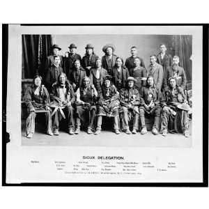  Sioux delegation Indians,1891