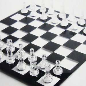  Glass Gameboard   Chess & Checkers Toys & Games