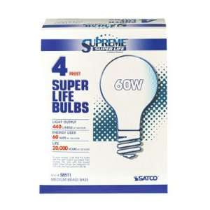  Satco Products Inc 08511 Aline Bulb 4pk 20k 60w (Pack of 6 