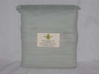 This is a Brand New West Elm Jadeite Blue Organic Pleated Voile King 