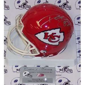 Dwayne Bowe   Riddell   Autographed Mini Helmet   Kansas City Chiefs 