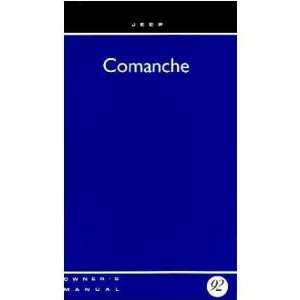 1992 JEEP COMANCHE Owners Manual User Guide Automotive