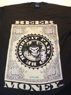 BEER MONEY Robert Roode James Storm TNA T shirt NEW  