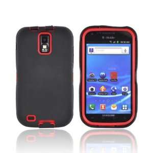  For T Mobile Samsung Galaxy S2 Black Red Hard Dual Hybrid 