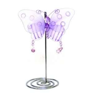  Lavender Butterfly Card Holder, Pack of 6
