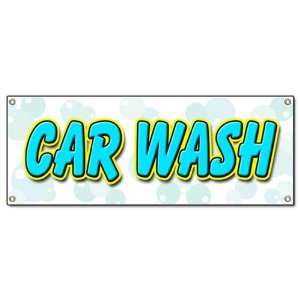  CAR WASH BANNER SIGN washing detail wax signs Patio, Lawn 