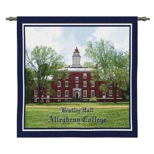  Allegheny College Bentley Hall Woven Tapestry Wall Hanging 