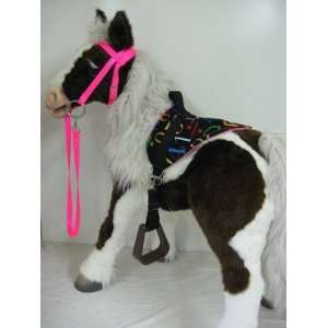   Mores Interactive Horse Saddle Set, Neon Pink, Numbers Toys & Games