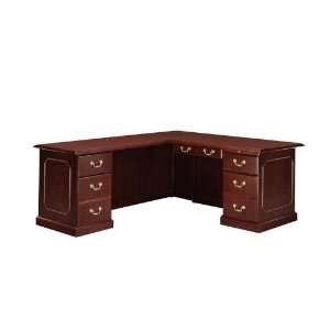  72 x 84 Traditional Style L Shaped Desk JZA041