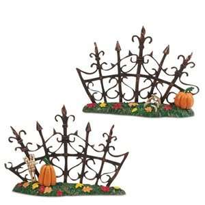 Halloween Village, Gothic Gate Fence Sections 