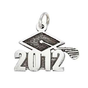  Sterling Silver Class of 2012 Graduation Charm Jewelry