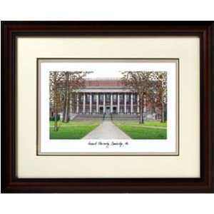  Harvard University Alma Mater Framed Lithograph Sports 