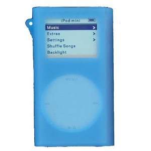   Blue Protective Silicone Sleeve for Apple iPod Mini  Players