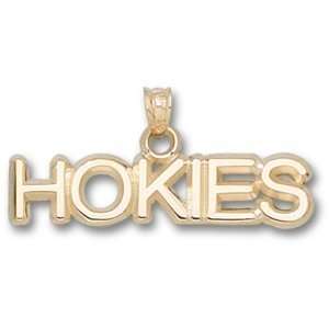  Virginia Tech University Hokies Pendant (Gold Plated 