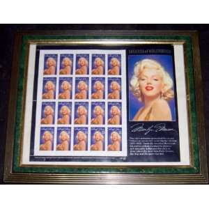  Marilyn Monroe 1995 Postage Stamp BlocK Framed (Movie 