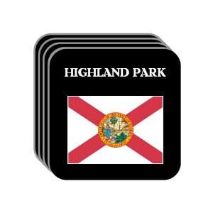  US State Flag   HIGHLAND PARK, Florida (FL) Set of 4 Mini 