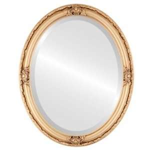 Jefferson Oval in Gold Leaf Mirror and Frame 
