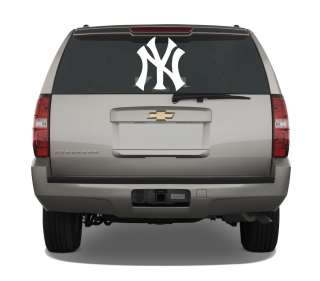 New York Yankees 18 White Vinyl Decal  