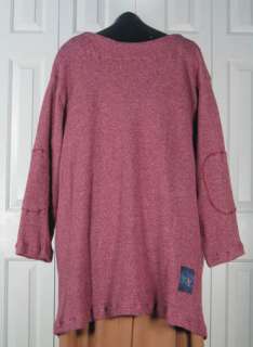 This Tunic is in a wonderful marled waffle thermal using Berry and 