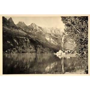  1938 Walensee Lake Walen Walenstadt Switzerland Swiss 