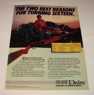 1984 Daisy bb gun ad ~ BEST REASONS FOR TURNING SIXTEEN  