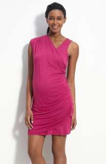 Maternal America Maternity Asymmetral Saree Bra Dress Teal Blue XS 