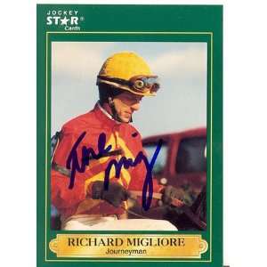   Richard Migliore Autographed 1991 Jockey Star Card
