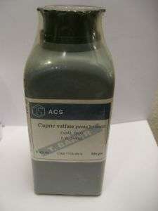 Copper (II) Sulfate, Reagent ACS, 500 gm (sealed)  