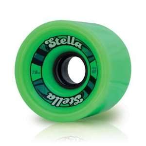   Stella 69mm Neon Green Longboard Wheels (Set of 4)