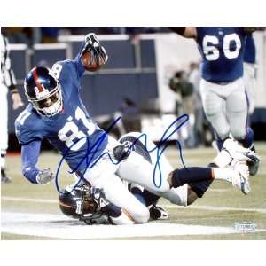 Amani Toomer Signed GW TD vs. Broncos 16x20