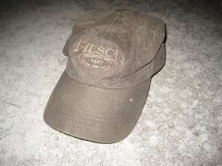 FILSON MENS OIL SKIN TIN CLOTH HAT CAP ONE SIZE FITS ALL  