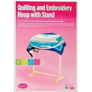  FA Edmunds 16 x 27 Oval Quilt Hoop w/ Stand Arts 