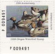 Oregon Waterfowl Stamp 1998   OR 15  