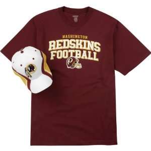  Reebok Washington Redskins Hat & T Shirt Combo Sports 