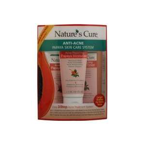  Natures Cure Anti Acne Papaya Skin Care System    1 Kit 