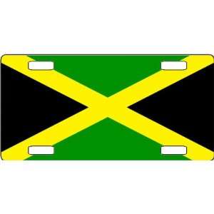 Jamaica Flag Vanity License Plate