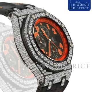 13.75CT DIAMOND AUDEMARS PIGUET ROYAL OAK OFFSHORE VOLCANO WATCH IN 