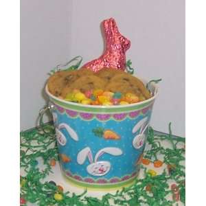 Scotts Cakes 1 lb. Chocolate Chip Cookies in a Blue Bunny Pail with 