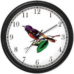  Oriole Bird Animal Wall Clock by WatchBuddy Timepieces 