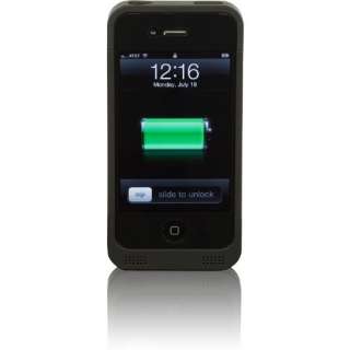 Thin External Extended Battery Power Case for iPhone 4 (Black)  